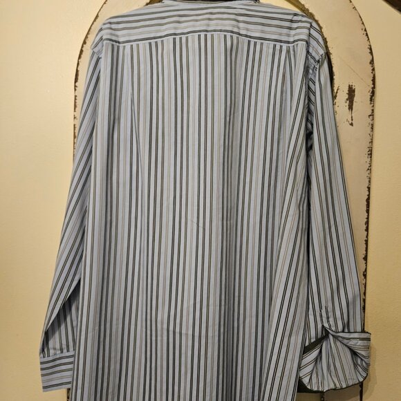 Marks & Spencer Collezione Button down Shirt Men`s XXL Multi Stripped - Picture 3 of 9